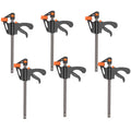 DTBD 4 Inch 2/3/4/5/10Pcs Woodworking Work Bar F Clamp Clip Set Hard Quick Ratchet Release DIY Carpentry Hand Tool Gadget