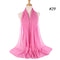 Muslim Bubble Chiffon Hijab Scarf Women Solid Color Soft Long Shawls and Wraps Georgette Head Scarves Ladies Hijabs