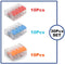 (30&amp;50Pieces) Lever Nuts-3 New style compact Splicing Connectors Quick Disconnect Wire Connectors AWG 24-12