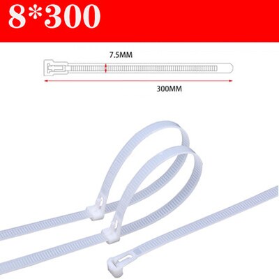 30PCS reusable self-locking plastic nylon cable ties, fixed nylon cable ties and detachable zipper cable ties, binding straps