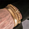 Luxury Roman Royal Crown Charm Bracelet Men Stainless Steel Geometry Pulseiras Men Open Adjustable Bracelets Couple Jewelry Gift
