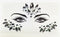 3D Sexy  face tattoo stickers Temporary tattoos  glitter fake tattoo  rhinestones for woman  Party face Jewels tatoo