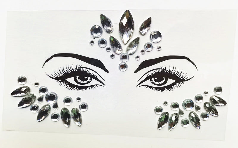 3D Sexy  face tattoo stickers Temporary tattoos  glitter fake tattoo  rhinestones for woman  Party face Jewels tatoo