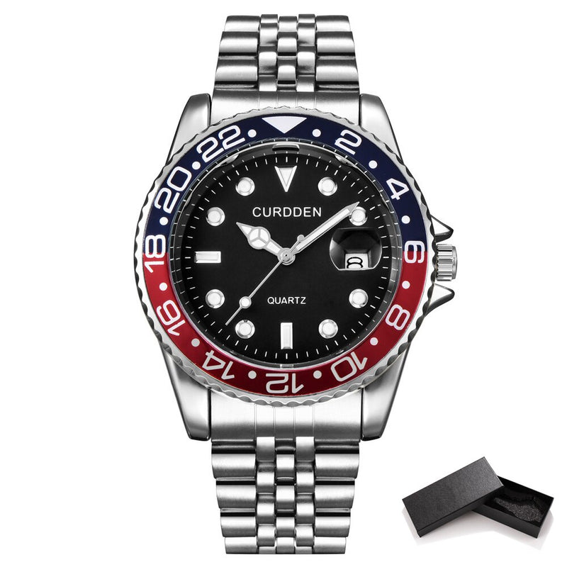 Free Dropping Role Watch Men Quartz Mens Watches Top Luxury Brand Watch Man Gold Stainless Steel Relogio Masculino Waterproof