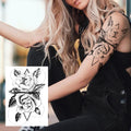 Realistic Sexy Peony Tattoos Temporary Women Adult Flower Arm Tattoos Sticker Waterproof Fake Floral Bloosom Body Leg Art Tatoos