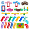 Blocks Amusement Park Accessory Slide Ladder Swing Seesaw Carousel Big Large-particle City Building Children&#39;s Gift Bricks Toy