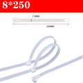 30PCS reusable self-locking plastic nylon cable ties, fixed nylon cable ties and detachable zipper cable ties, binding straps