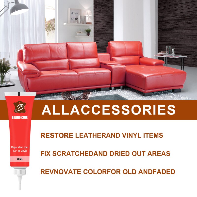 20ml Leather Repair Gel No Harm Color Repair Home Car Seat Leather Repair Refurbishing Cream Paste Leather Cleaner Repair Tool