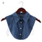 Women Cotton Lace Fake Collar Blouse Vintage Detachable Collar Women&