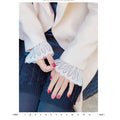 New Fake sleeves autumn winter wild sweater decorative sleeves pleated wrist Pleated organ fake sleeves universal fake cuff