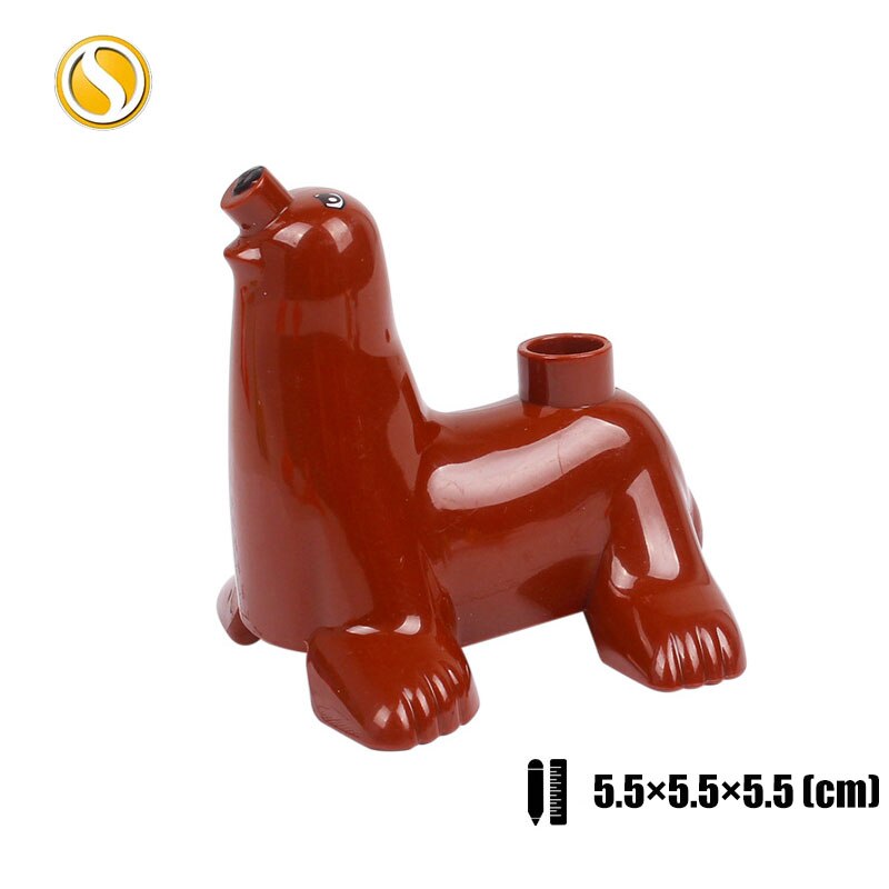 Original Big Size Assemble Building Blocks Accessory Toys For Children Compatible Big Size Animals Sets Zoo Bricks Baby Gifts