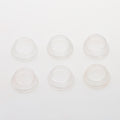 6Pcs 20mm Diameter Round Rocker Switches Black Mini Round Black White Red 2 Pin ON-OFF Rocker Switch KCD1-105