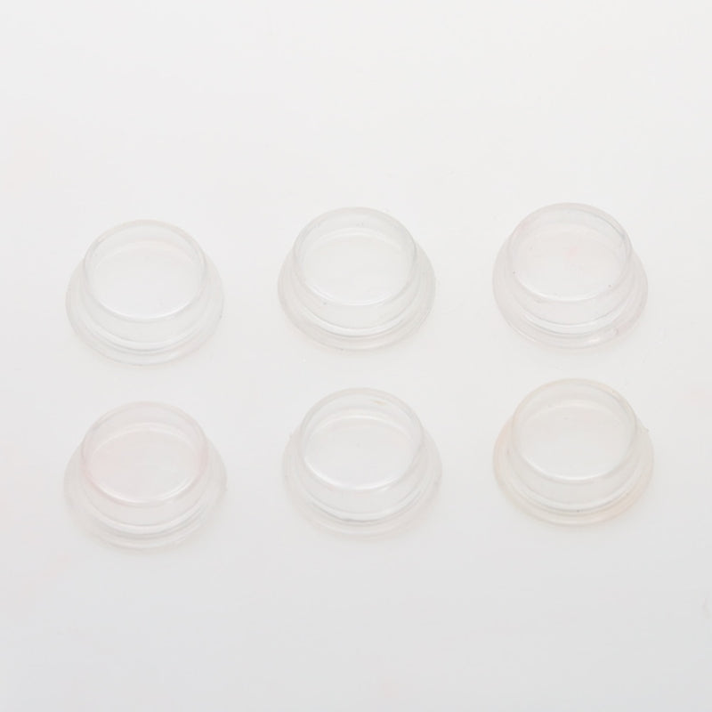 6Pcs 20mm Diameter Round Rocker Switches Black Mini Round Black White Red 2 Pin ON-OFF Rocker Switch KCD1-105