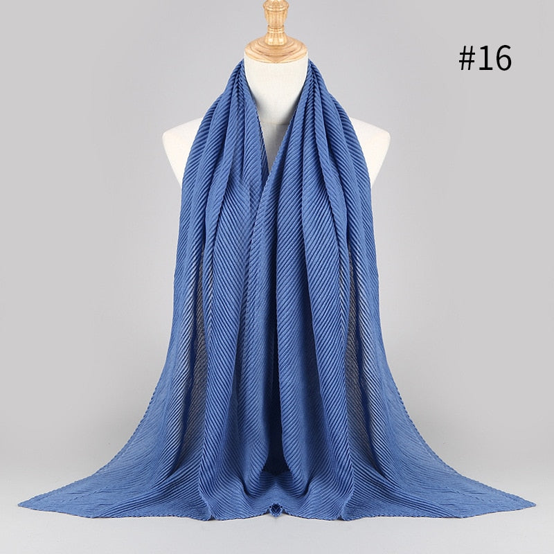 2021 NEW Flocked Bubble Cotton Scarf Hijabs For Muslim Women Soild Color Breathable Islamic Headscarf Arab Head Scarves