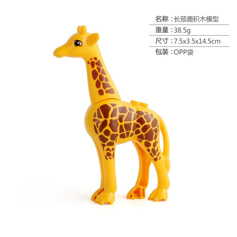 Compatible Mini Animals Building Blocks for Children MOC Turtles Bird Dolphin Fish Model Building Blocks Bricks Kids DIY Toys