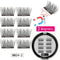 LEKOFO 8Pcs Magnetic Eyelashes With 2 magnetic lashes 3D False Natural For Mink Eye lashes Extension Long faux cils magnetique