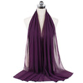 72*175cm Hijab Chiffon 2021 Maxi Big Size Scarf For Muslim Women Headscarf Ladies Headwraps Pashmina Hijab Muslim Fashion Islam