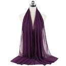 72*175cm Hijab Chiffon 2021 Maxi Big Size Scarf For Muslim Women Headscarf Ladies Headwraps Pashmina Hijab Muslim Fashion Islam