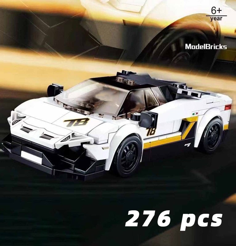 Racing Car City Speed Champions Sports Model Building Blocks DIY Bricks Kids Toy Classic Rally Super Racers Vehicle f1 technique