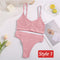 2PC Underwear Set Women Seamless Bra Set Wireless Bra Sexy High Waisted Female Underpants Comfortable Basic Bralette Lingerie