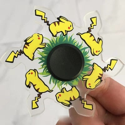Dynamic Spinner Fidget Toys Animated Pikachu Sasuke Jiraiya Hatake Kakashi Nezuko Jouet Anti Stress Enfant Toy