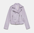 Spring and Autumn 2022 belt detachable epaulet motorcycle jacket leather jacket