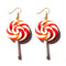 Earring For Women Resin Lollipop Drop Earrings Children Jewelry Custom Made Handmade Cute Girls Cotton Candy Gift