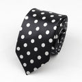 Classic Fashion Men&#39;s Skinny Tie Colorful Musical Notes Printed Piano Guitar Polyester 5cm Width Necktie Party Gift Accessory
