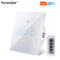 Wifi EU Wall Touch Switch Smart Light Switch 1/2/3 Gang  No Neutral Wire Required Tuya Smart Life Home Support Alexa Google Home