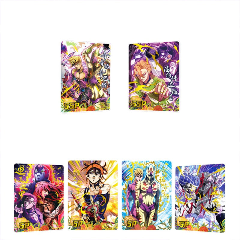 3/5Pcs Japanese Anime JoJo Bizarre Adventure jojo cards Characters Collection Cards hobby Game collectibles for Children Gifts