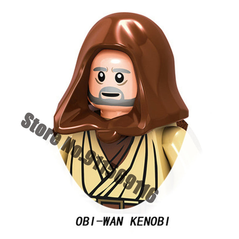Disney Luke Skywalker Ahsoka Tano Building Block Yoda Obi-Wan Kenobi Sith Kylo Ren Count Dooku Starkiller Brick Figure Toy