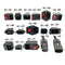IEC320 C14 Electrical AC Socket 3 pin red LED 250V Rocker Switch 10A fuse female male inlet plug connector 2 pin socket mount