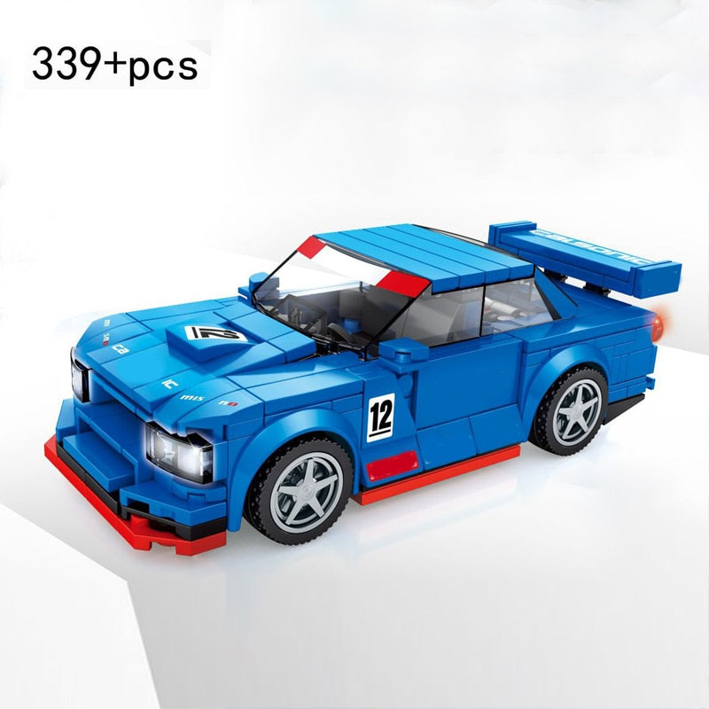 Racing Car City Speed Champions Sports Model Building Blocks DIY Bricks Kids Toy Classic Rally Super Racers Vehicle f1 technique
