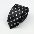 Classic Fashion Men&#39;s Skinny Tie Colorful Musical Notes Printed Piano Guitar Polyester 5cm Width Necktie Party Gift Accessory