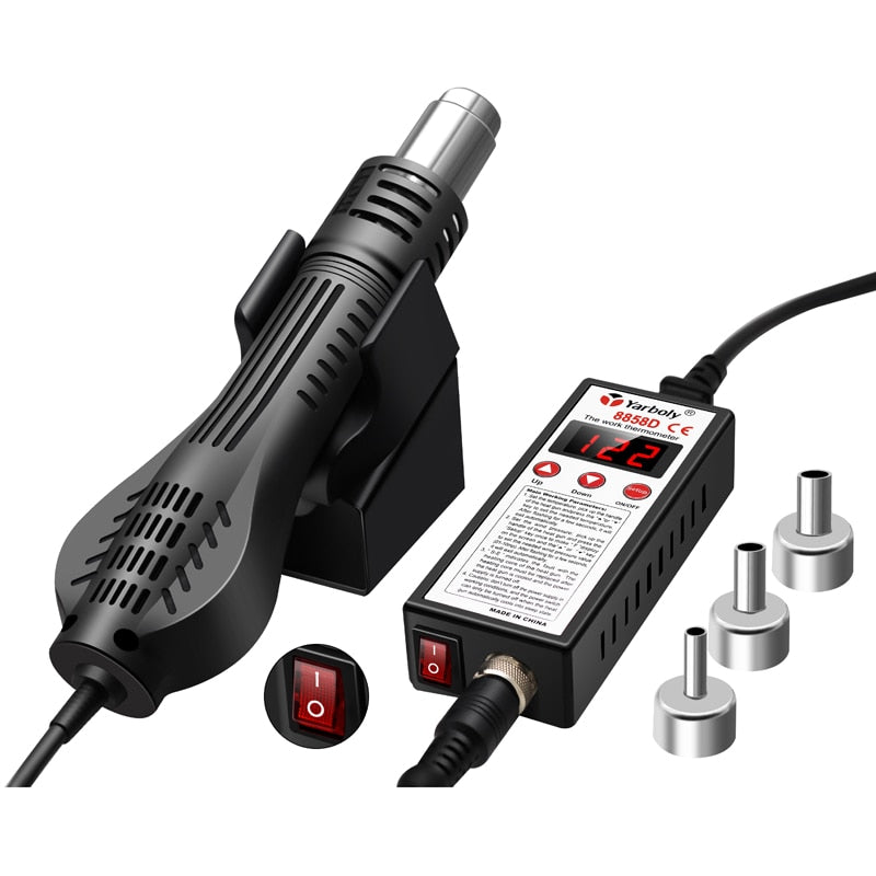 Soldering Station 8858 Portable Digital Hot Air Gun BGA Rework Solder Station Hot Air Blower Heat Gun Desoldering Than 858D 858