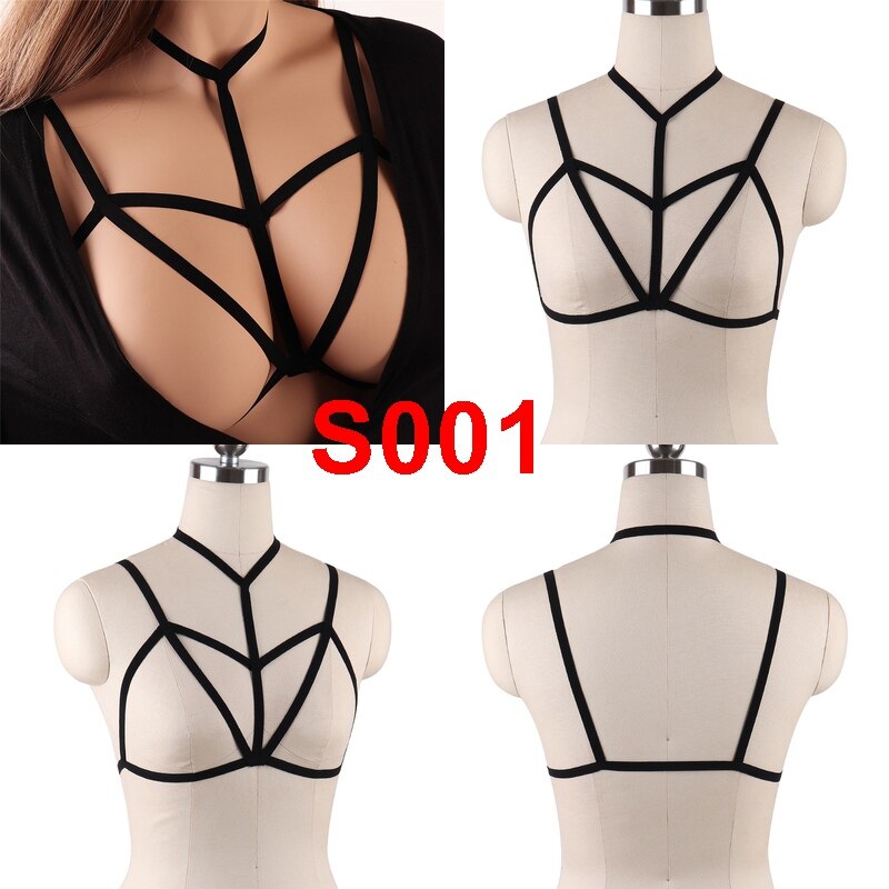 Pentagram Harness For Women Cheapest Garter Belt Erotic Goth Accessories Bondage Cupless Bra Festival Clothes Rave Sexy Lingerie