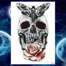 Girls Bracelet Chains Rose Tattoo Stickers Butterfly Body Arm Totem Tattoos Temporary Women Wrist Sexy Black Fake Tatoos