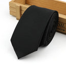 61 Colors Jacquard Striped Plaid Paisley Necktie 6cm Polyester Male Narrow Tie Skinny Tuxedo Suit Shirt Gift For Men Accessory