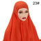 Muslim Chiffon Scarf For Women Fashion Veil Instant Hijab Wrap Headscarf Islam Solid Color Cap Musulman Wrap Scarves 25 Colors
