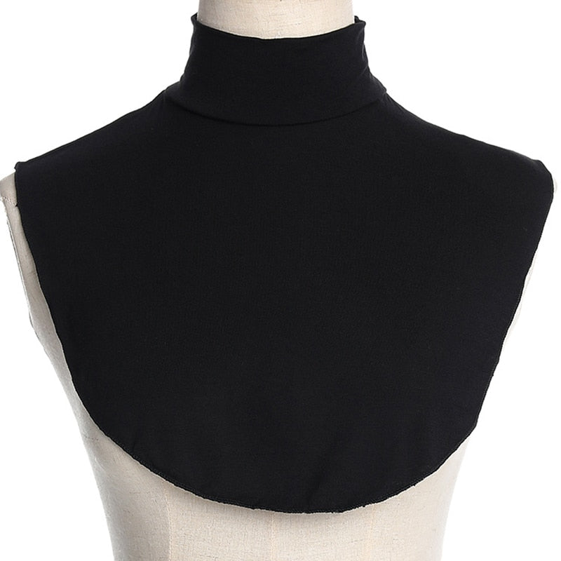 Neck Cover Fake Collar Women Cotton Jersey Hijab Ramadan Muslim Fashion Inner Cap Turban Islam Clothing Modal Turtleneck