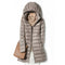 SEDUTMO Winter  Womens Down Jackets Long Ultra Light Thin Casual Coat Puffer Jacket Slim Remove Hooded Parka ED1275