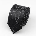Classic Fashion Men&#39;s Skinny Tie Colorful Musical Notes Printed Piano Guitar Polyester 5cm Width Necktie Party Gift Accessory