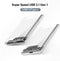 TISHRIC Transparent HDD Case USB 3.0 Type C For SSD External Hard Disk Drive HDD Box/Enclosure  2.5 HD Optibay SATA to USB 6Gbps