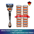 Safety Razor Gillette Fusion 5 Proglide Straight Shaver For Men Shaving Machine With Blades Shave Cassettes For Beard Shavette