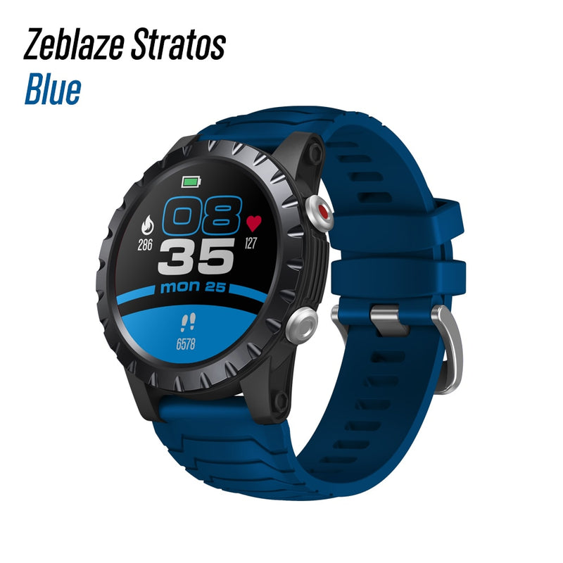 New 2021 Zeblaze Stratos Sports Smart Watch gps GPS GLONASS GALILEO Heart Rate SpO2 VO2max Stress 25 days Battery Life WR 5 ATM