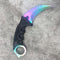 Karambit CS GO Fixed Blade Knife Never Fade Counter Strike Fighting Claw Knives Survival Camping EDC Cosplay Tools