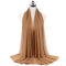 Muslim new Bubble Chiffon Hijab Scarf Women Solid Color Soft Long Shawls and Wraps Georgette Islamic Head Scarves Ladies Hijabs