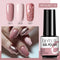 LILYCUTE 3 PCS Gel Nail Polish Set Nude Pink Glitter Sequins Matte Effect Gel Long Lasting Base Top Coat Nail Art Design Hybrid