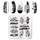 PICT YOU 12*6cm Nail Art Templates Stamping Plate Design Flower Animal Glass Temperature Lace Stamp Templates Plates Image