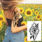 Realistic Sexy Peony Tattoos Temporary Women Adult Flower Arm Tattoos Sticker Waterproof Fake Floral Bloosom Body Leg Art Tatoos